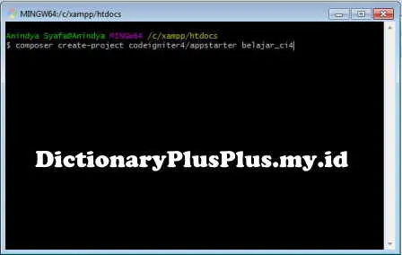 Cara Menginstall CodeIgniter 4 Menggunakan Composer